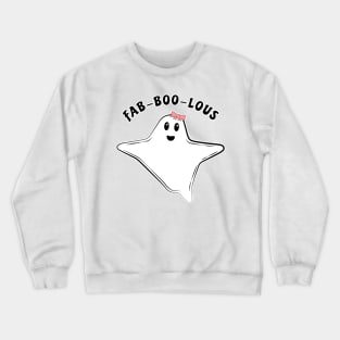 Funny Ghost Pun - Fab-boo-lous Crewneck Sweatshirt